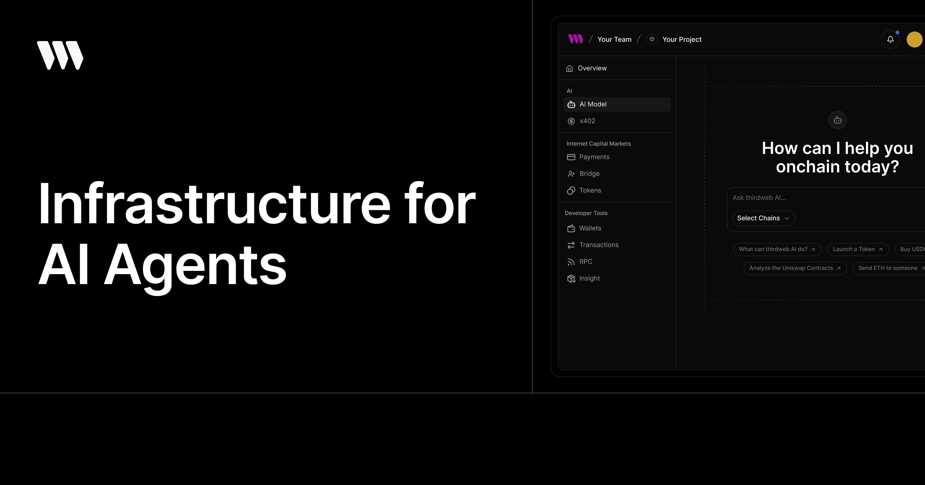 thirdweb - AI tool screenshot and preview